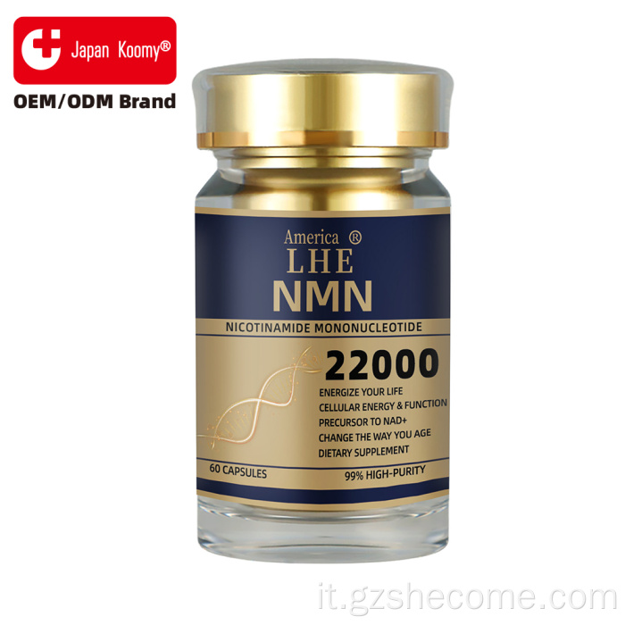 Capsule NMN da 2200 mg ad alta concentrazione per anti-età